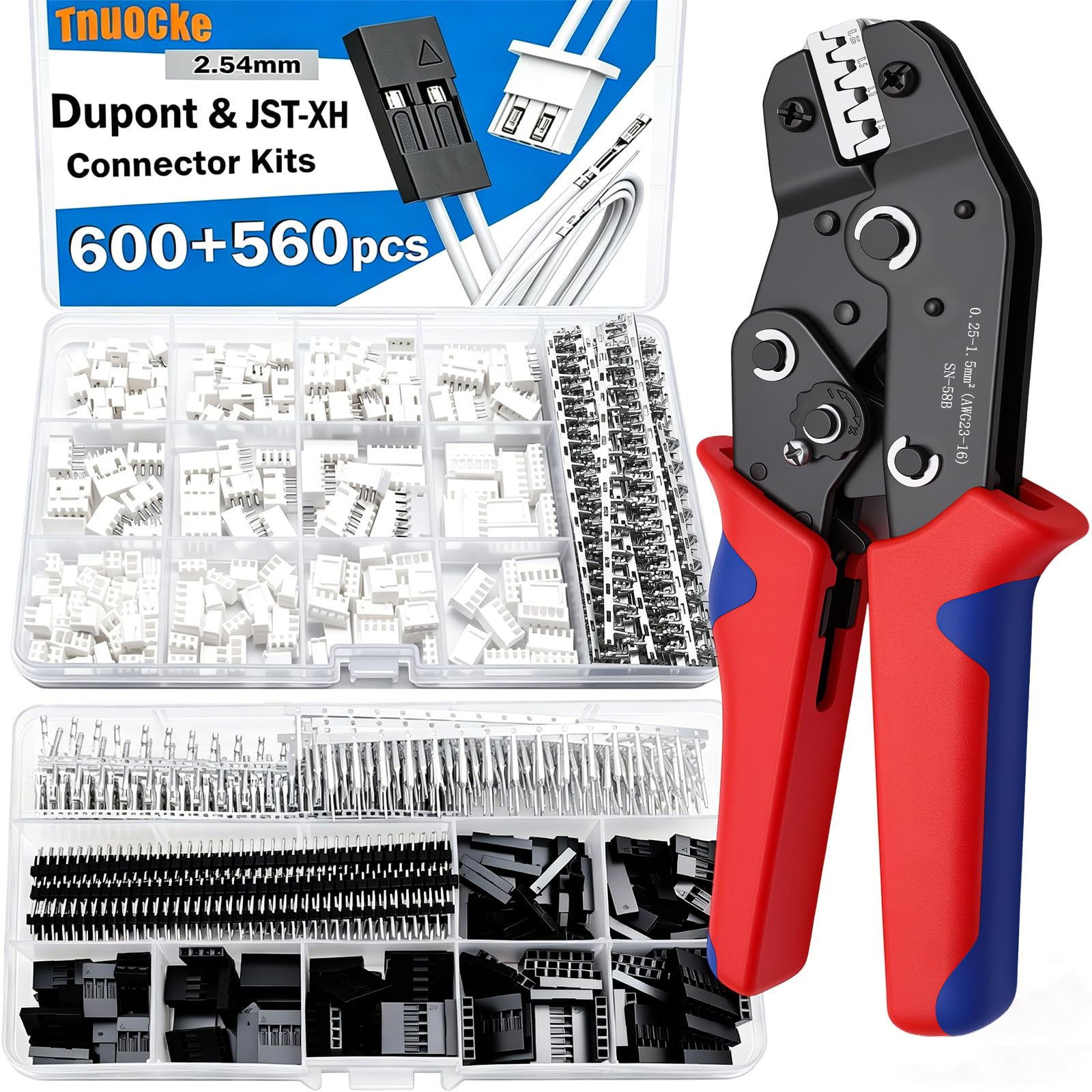 Kit d'outils de sertissage à cliquet complet pour fabriquer ses propres câbles de modélisme et informatique