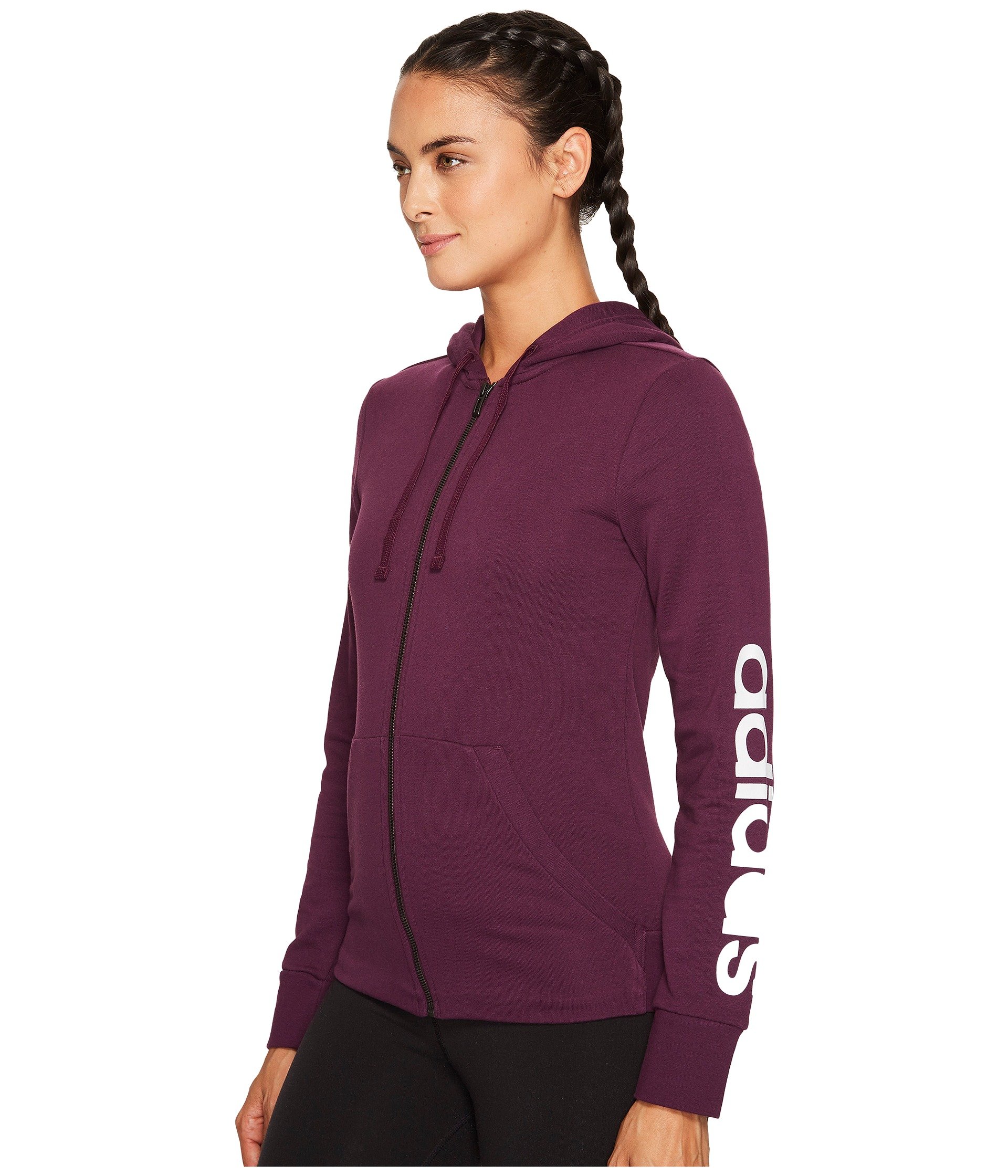 loungewear adidas full zip hoodie chalk green