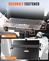 Vista 5 de MELIPRON Soporte Portátil para Laptop en Furgoneta Compatible con Ford Transit 2014-2023 150 250 350 Soporte para Laptop de Carga