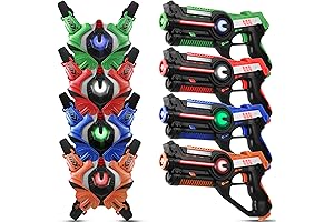 Laser Tag Guns Set - 6 Player Infrared Laser Tag Game for Kids and Adults