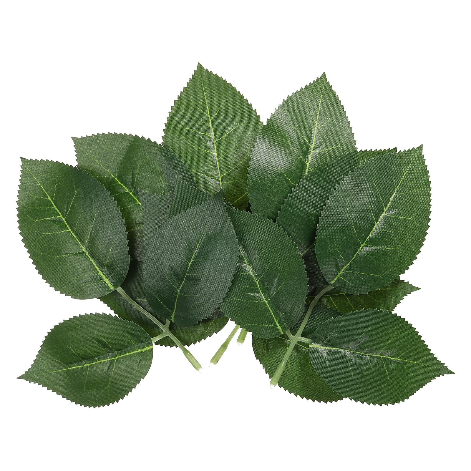 PATIKIL 6.3x6.3 Artificial Silk Rose Leaf