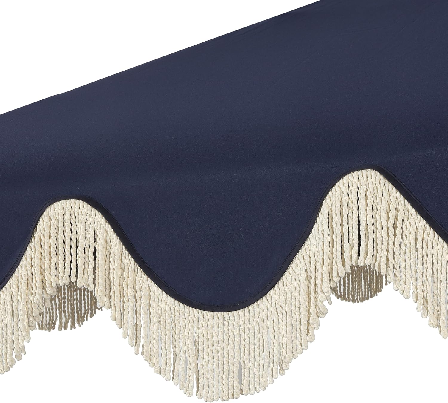 JONATHAN Y UMB1001 Collins 9 ft. Classic Cottage Tassel Market Patio Umbrella with Auto-Tilt, Crank, Wind Vent and UV Protection - Image 7