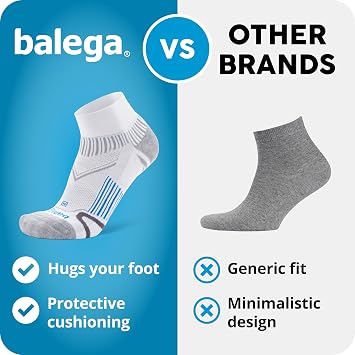 Balega Women's Enduro V-Tech Arch Support Performance No Show Athletic Running Socks (1 Pair)