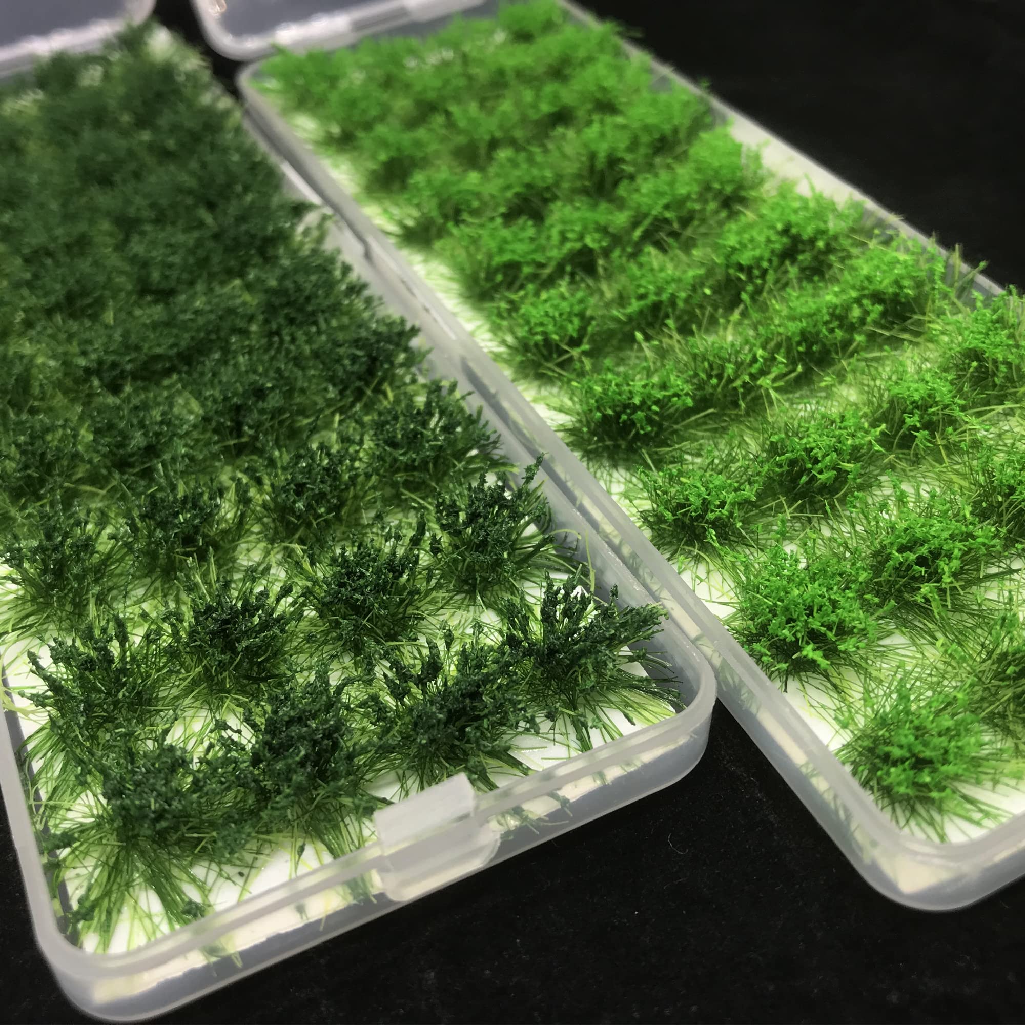 Cayway 2 Stück DIY iniatur Static Grass Tuft iniatursträucher Büsche