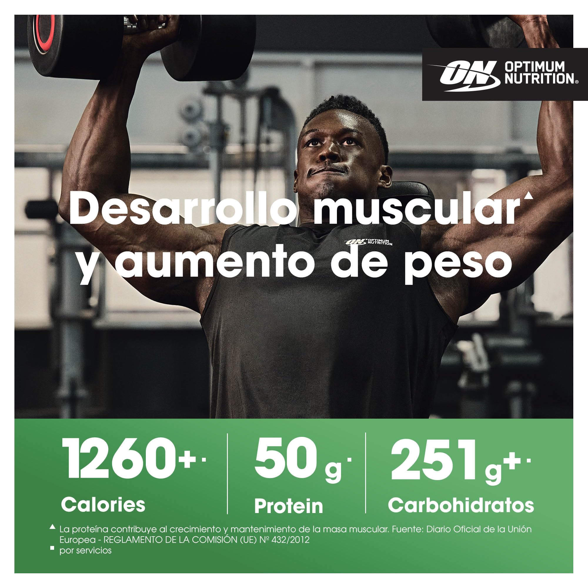 Optimum Nutrition Serious Mass Proteína para Ganar Peso, Sabor Chocolate, 2.73kg, 8 Servicios