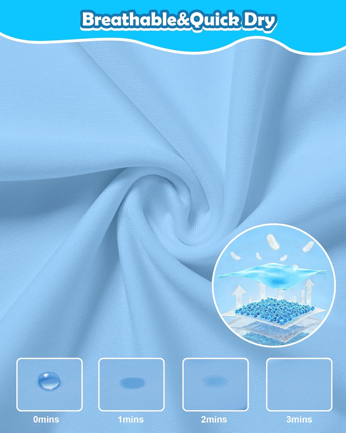 Runhit Boys & Toddler UPF 50+ Rash Guard Hoodie Kids UV Sun Protection Long Sleeve Shirt for Fishing Outdoor Beach Camping - Image 5