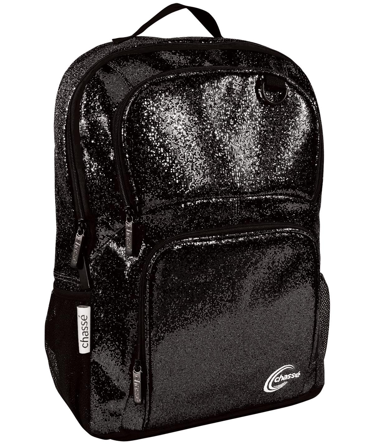 chassé Girls Glitter Cheerleading Backpack (Black)