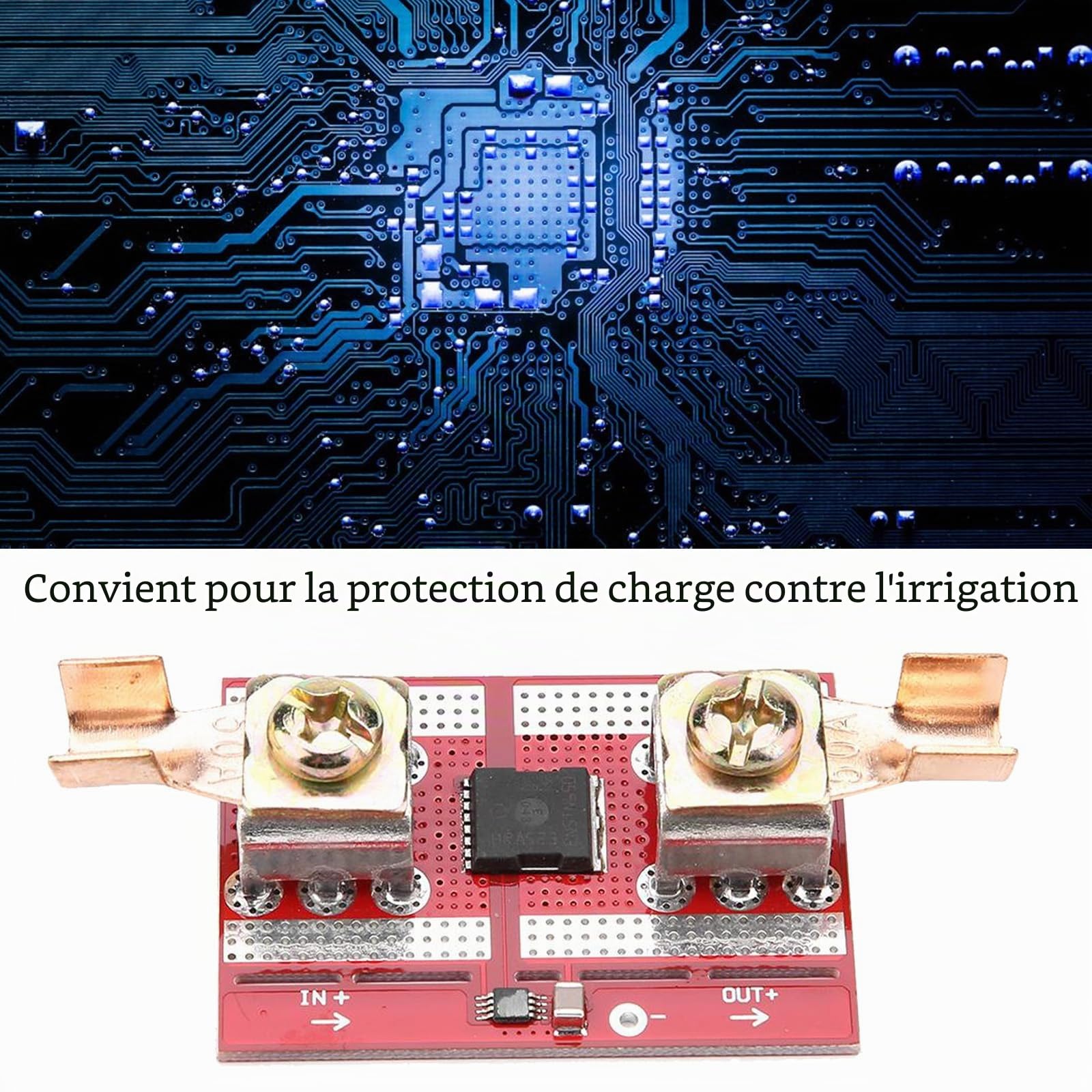 Diode Solaire Idéale, 50A Diode Idéale, Diode Anti Retour Classique avec la Fonction de Protections Contre l'Inversion de Polarité, pour Protections de Charges Avant l'irrigation