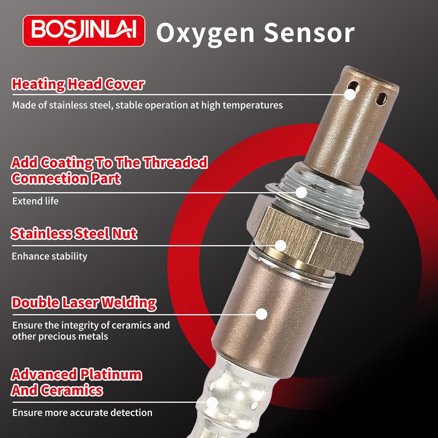 O2 Oxygen Sensor Upstream for Toyota Camry 3.0L 2002-2006, 4Runner 4.0L 2003-2004, for Subaru B9 Tribeca Legacy 3.0L 2006-2007, Outback 3.0 V6 2005-2009, Tribeca 3.6L V6 2008-2009 1Pc