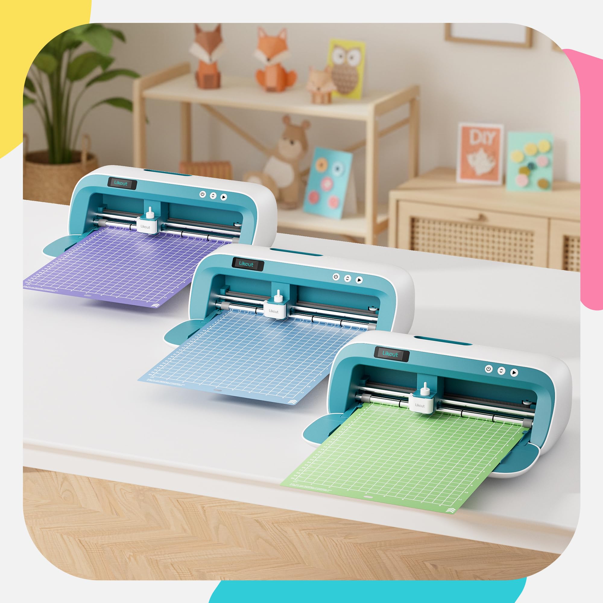 Amazon.co.jp: Likcut カッティングマット S41専用 3枚セット 21.6x30