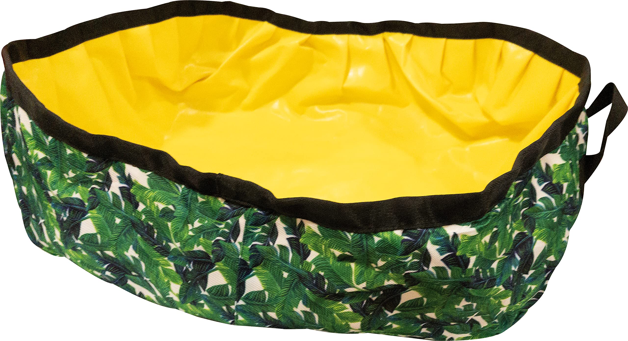 Crosses travel toilet for cats with waterproof waxed fabric inside, resealable and space-saving Measurements: 42X30X16CM Fantasy: Leaves