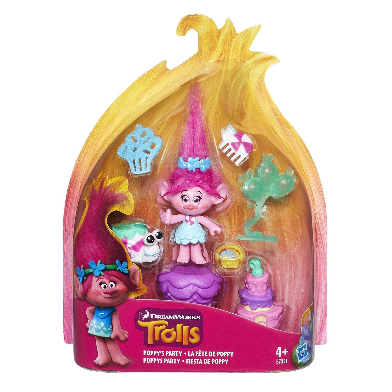 TROLLS B7351EL20 "DreamWorks Poppy's Party" Story Playset