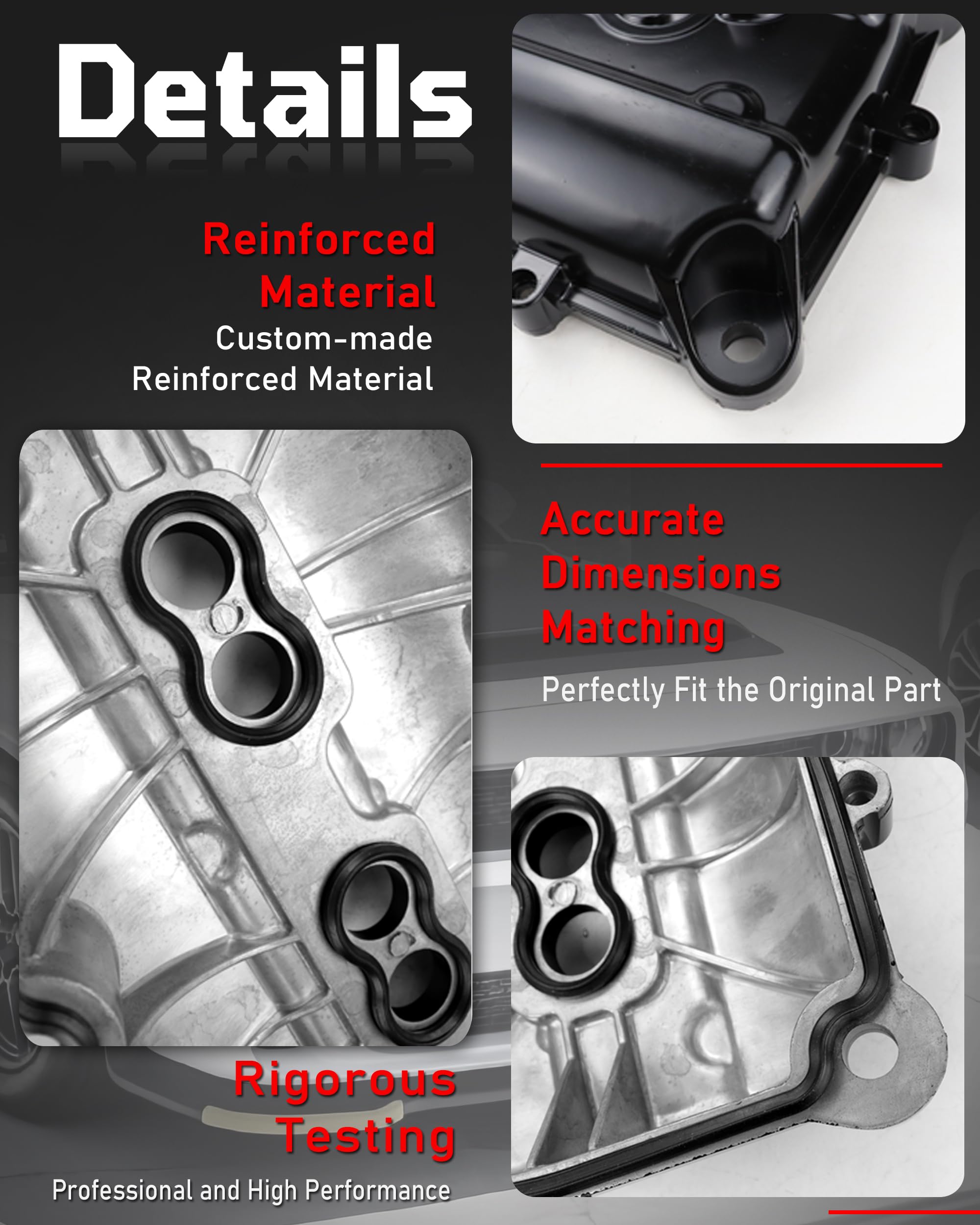 Zestaw aluminiowych osłon zaworów silnika kompatybilny z Jeep Grand Cherokee Wrangler Commander Dodge Charger Challenger Durango Ram Chrysler 300 Aspen 1500 2500 3500 4500 5500 5,7 l 6,4 l V8 2006
