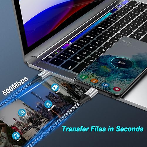 Miniatura 6 de Cable de carga tipo C para Google Pixel 7 Pro 100W 5A cable de alimentación USB C a C para Google Pixel 7 6A 5 4A 4 XL 3A XL Nexus 6P Samsung Galaxy