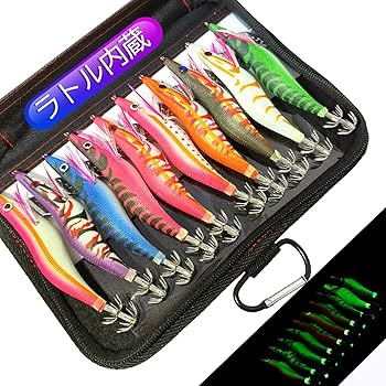 Amazon | エギ イカ釣りセット 10本 2.5号 エギング 釣り 仕掛け