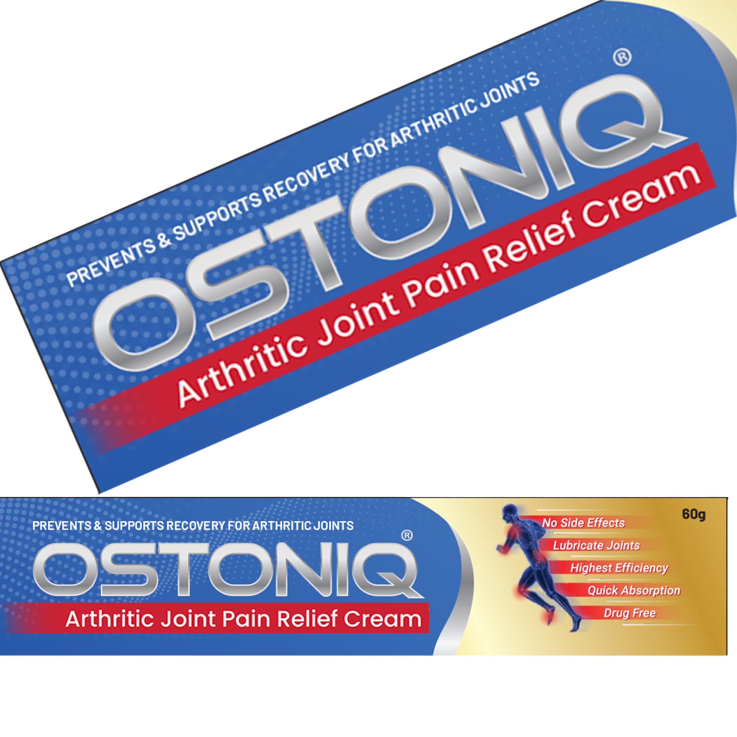 Joint Pain Relief Cream Max Strength 60G - Natural Formula for Muscle, Arthritis, Knee, Lower Back, Neck & Shoulder Pain - Deep Heat & Anti-inflammatory Cream for Mobility & Pain Relief