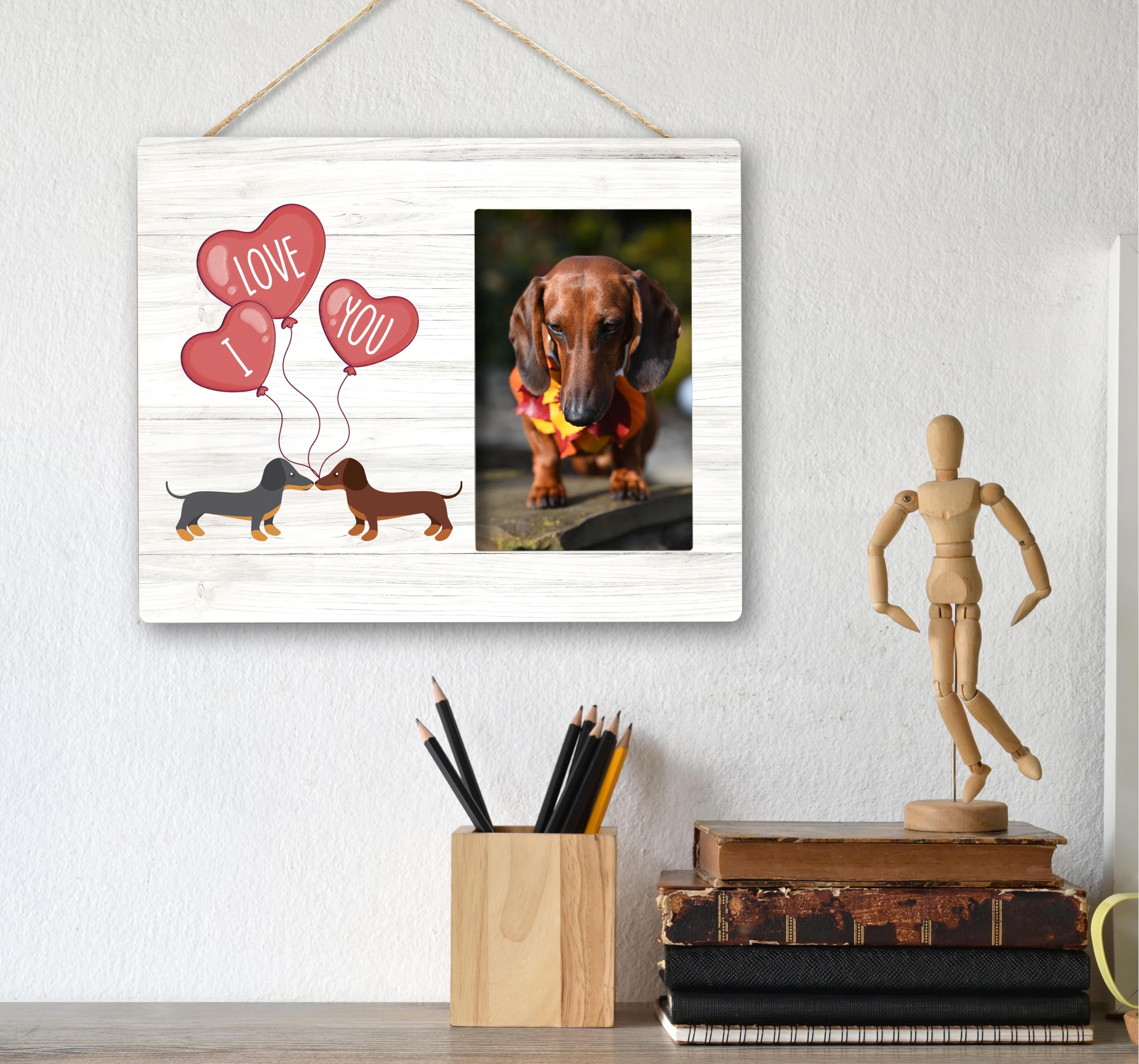 激レア☆フォトフレーム☆キティちゃんとミニチュアダックスフント