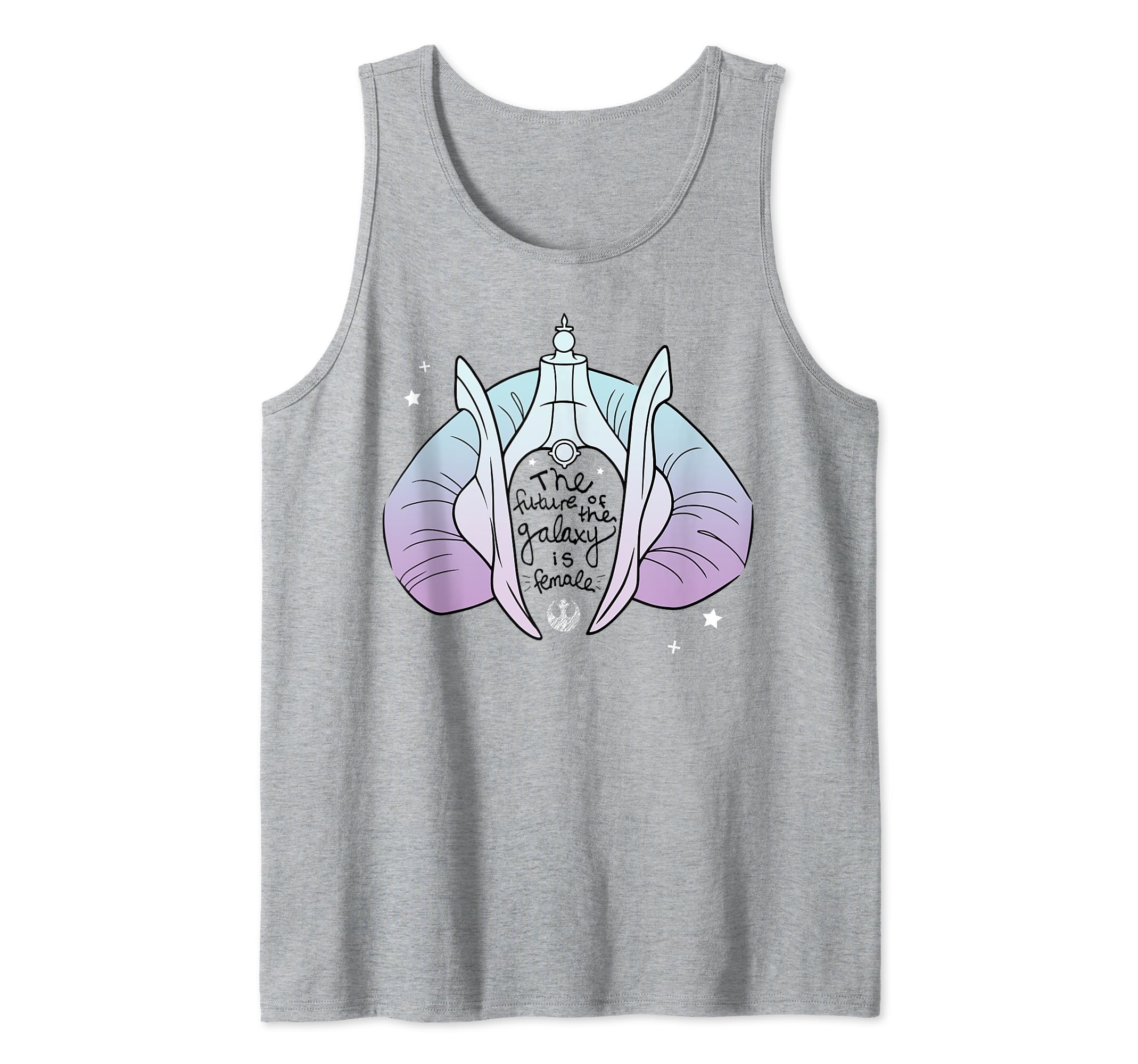 Star Wars Padme Amidala The Future Is Female Tank Top, Grey