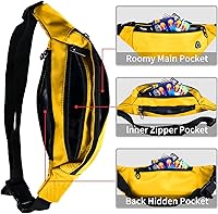 Vista 113 de Riñonera para hombres y mujeres, impermeable, para deportes, para viajes, senderismo, correr