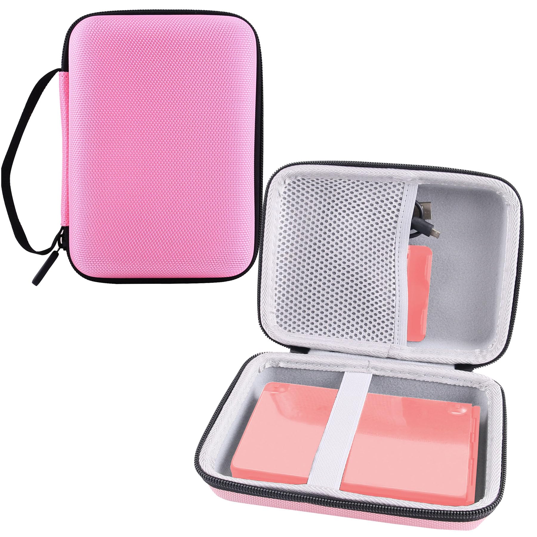 WERJIA Hard Carrying Case for Samsers/iClever BK08 Foldable Bluetooth Keyboard (CASE ONLY) (Pink)