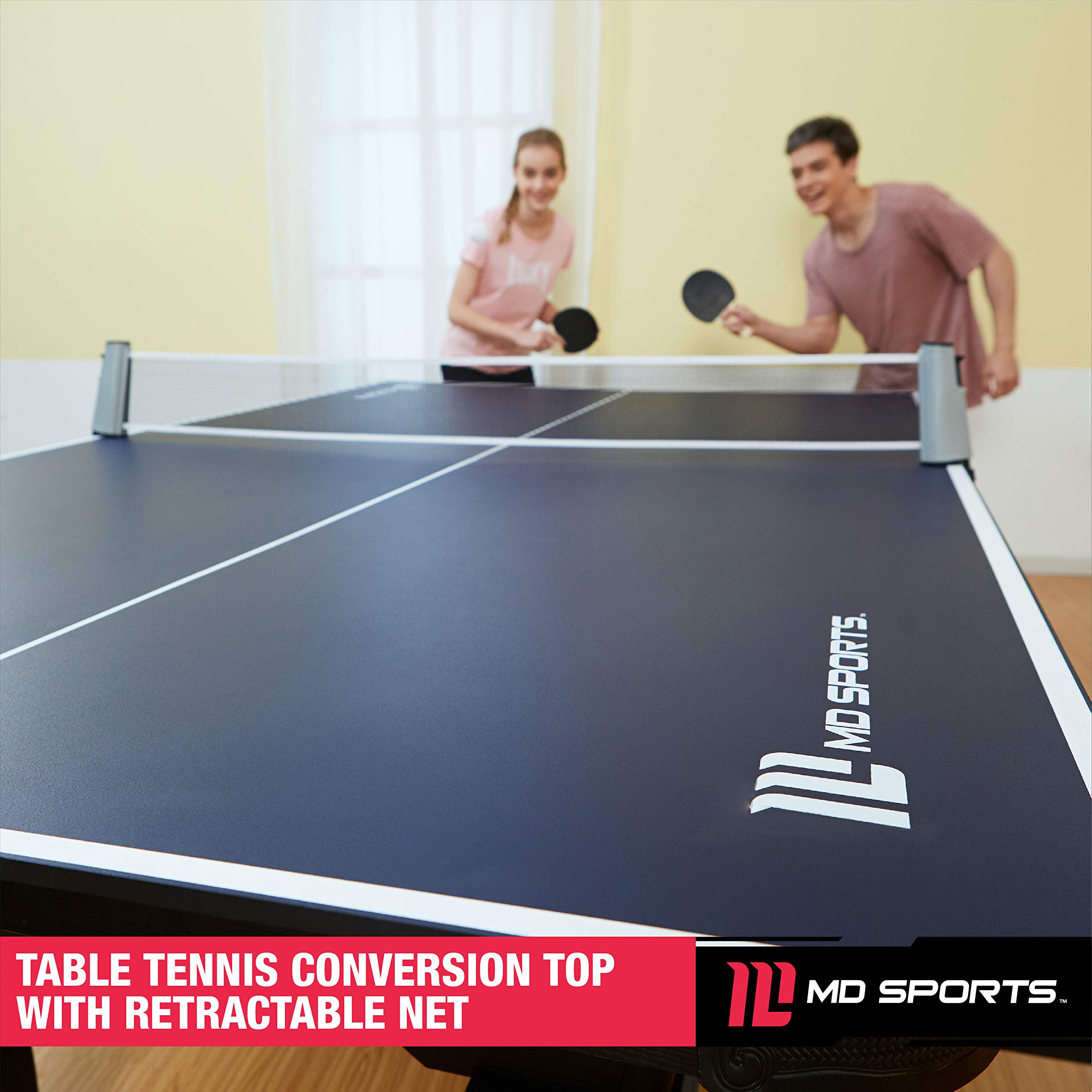 MD Sports Table Tennis Set Regulation Ping Pong Table with Net
