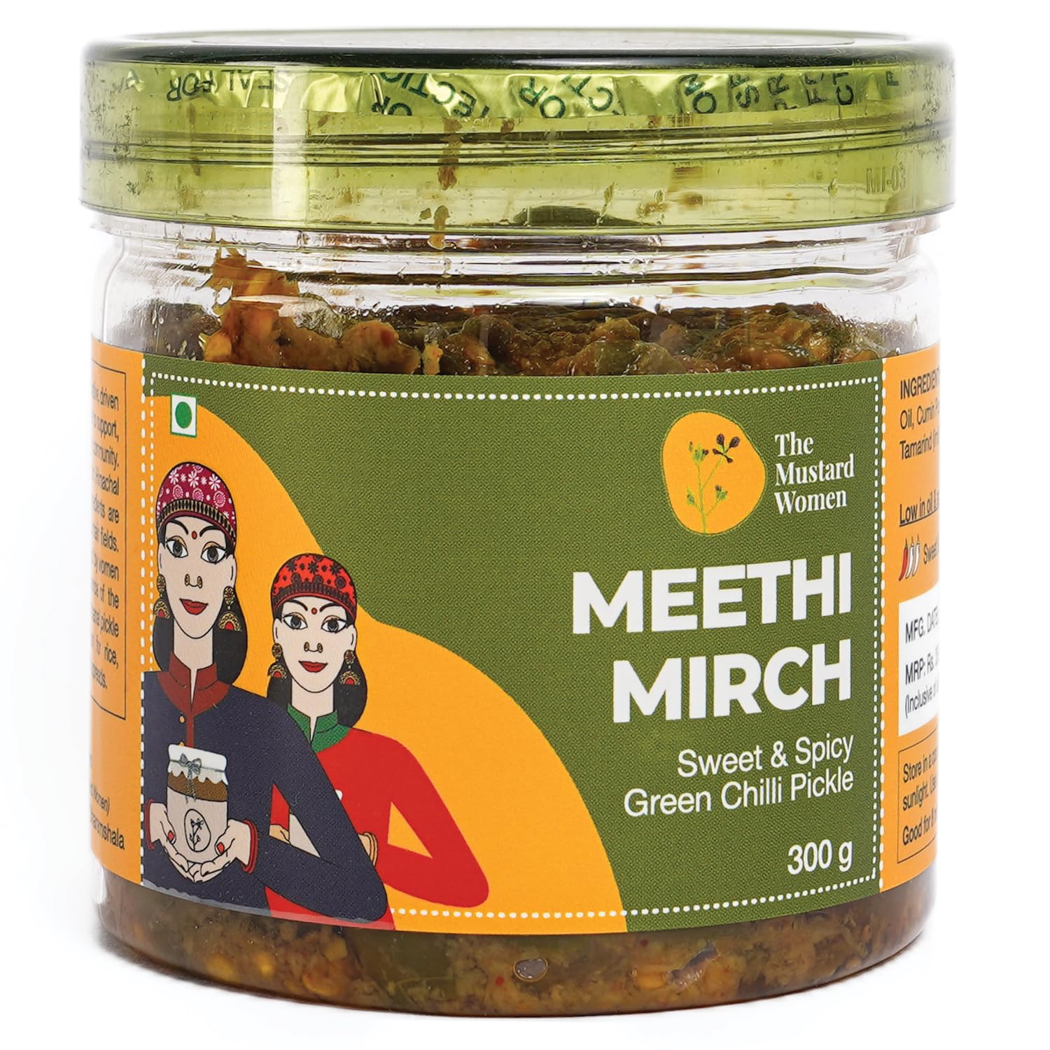 The Mustard Women Meethi Mirch | Indian Himachali Sweet Chilli Pickle | Homemade Style Recipe with Authentic Spices | Mildly Spicy & Sweet Taste | 300 g-image-36