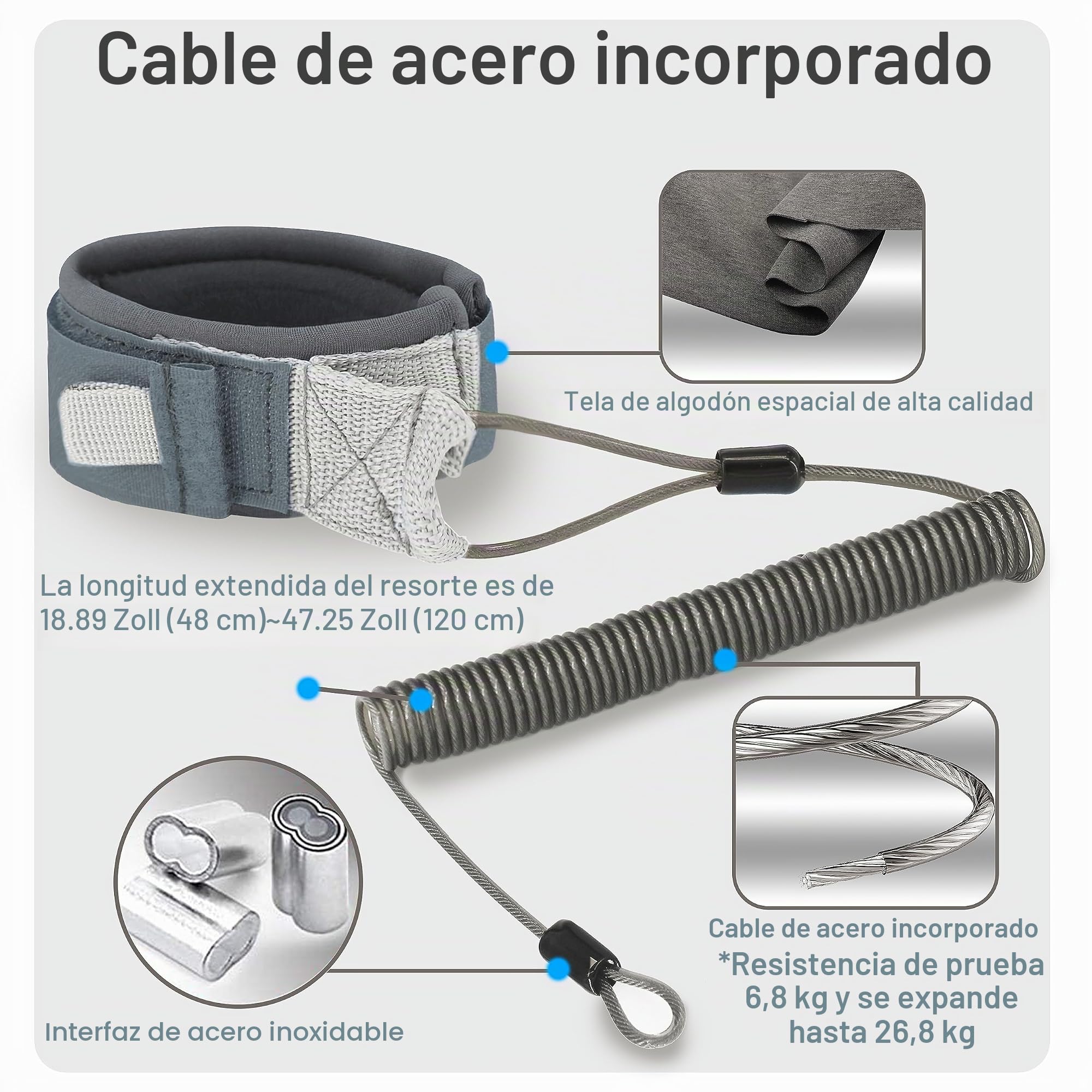 FitStill Monopie Impermeable con Mango Flotante + Correa de Seguridad con Núcleo de Acero, Cuerda para Cámaras Go Pro y DJI Osmo Action, Buceo Selfie