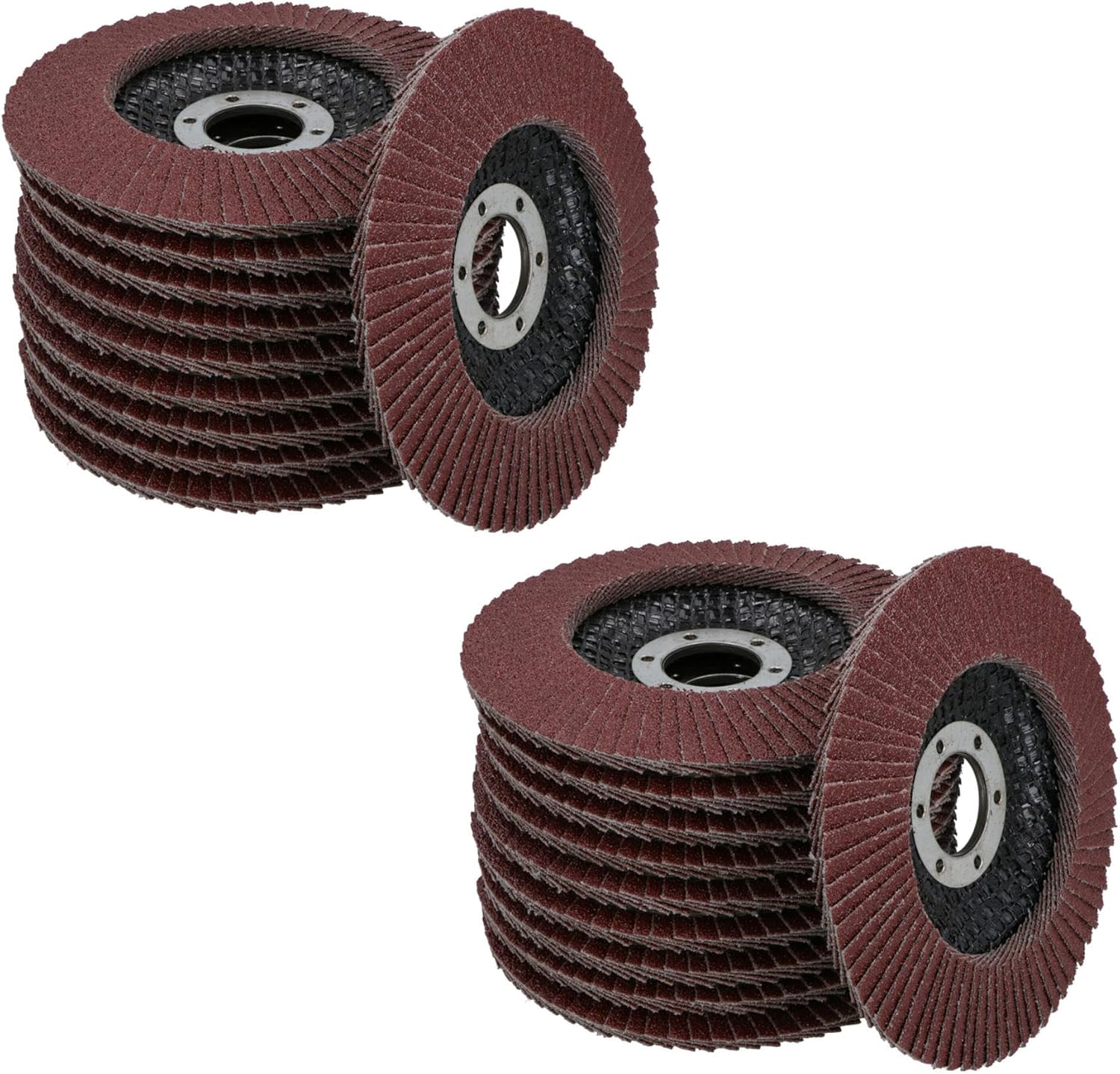 20 x Flap Discs 80 Grit Angle Grinder 4.5" (115mm) Flat Sanding Grinding TE232