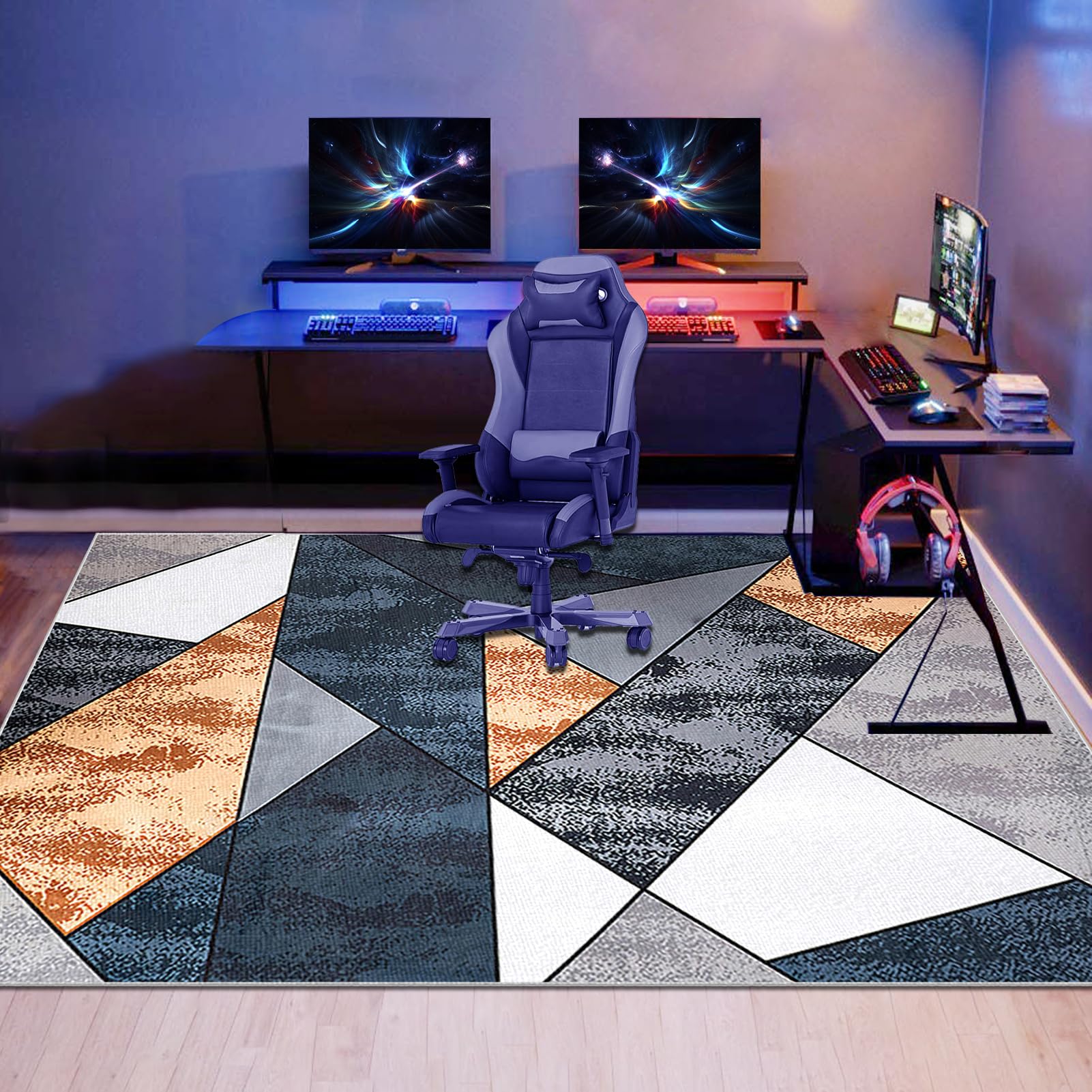 Tapis de Chaise de Bureau pour Fauteuil Antidérapant 120 x 160 cm