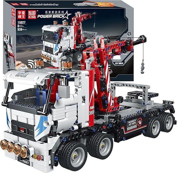Mould King 15027 Technic Remote Controlled Heavy Duty Tow Truck Model