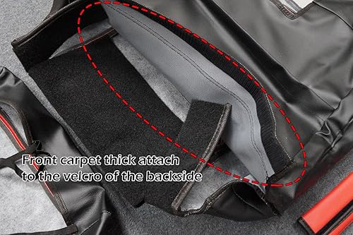 Miniatura 8 de Iggee 2010-2015 Chevy Camaro Premium Leatherette Custom Made 3D Surround Fit 2 Funda de asiento delantero (negro)