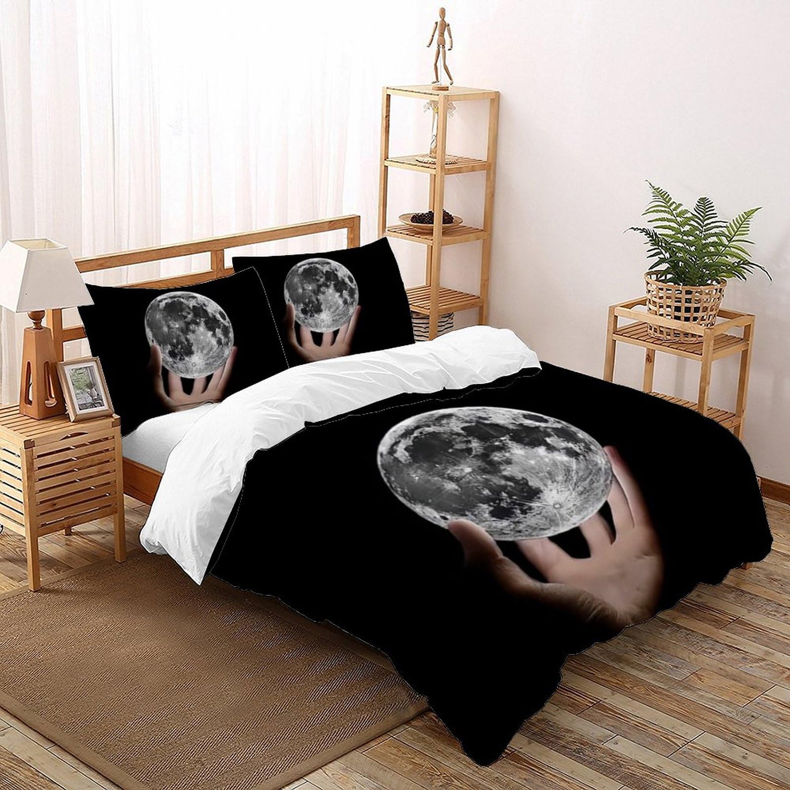 Housse de couette pour enfants La Lune Literie imprimé 3D pour réinventer leur chambre