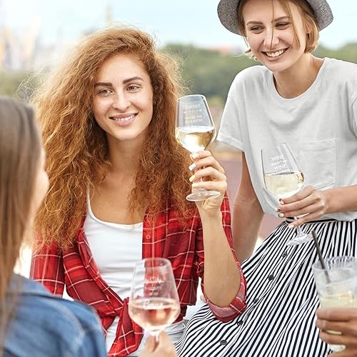 Miniatura 3 de Maverton Copa de vino para hombre - Cristal XL premium con grabado - 17.9 oz Capacidad - Para él - Para él - Para cumpleaños - Para el conocedor del