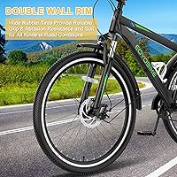 Vista 4 de NAIZEA Triciclo de montaña para adultos, bicicleta de crucero de 7 velocidades y tres ruedas, triciclos para adultos de 27.5 pulgadas con cesta