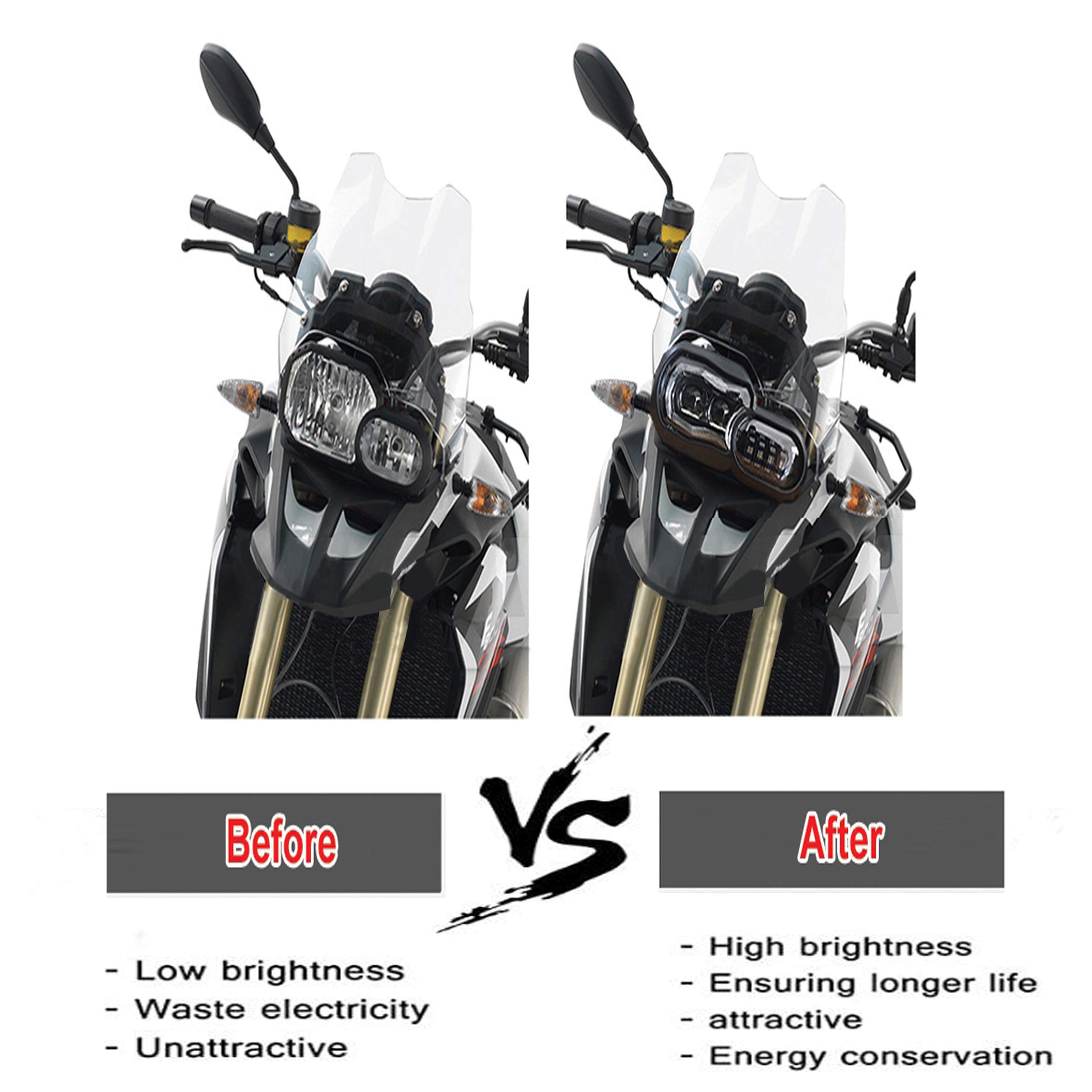 2 Zusatzscheinwerfer Led Motorradscheinwerfer Scheinwerfer Bmw Gs1200
