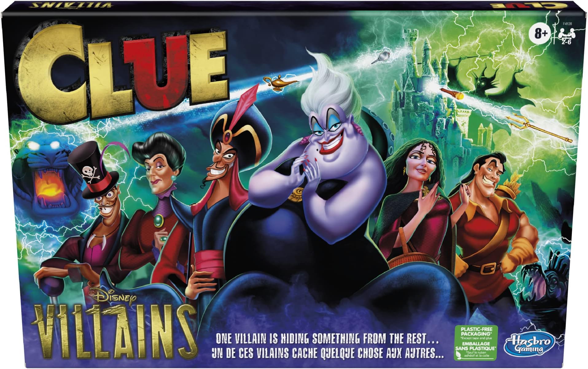 Hasbro Gaming Clue: Disney Villains Edition Board Game for Kids Ages 8+, 2-6 Players (Amazon Exclusive)