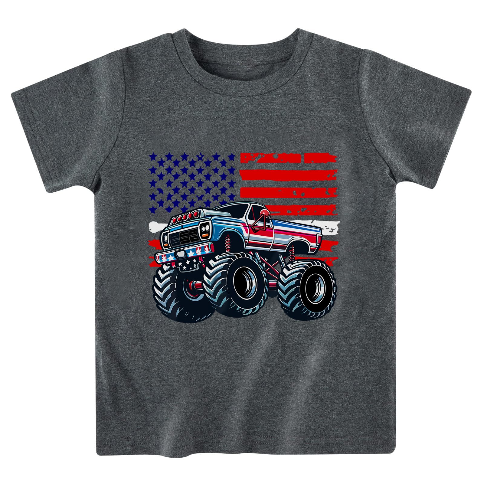 Sineeko Boys Girls 4th of July Shirts American Flag Tees Kids Patriotic Independence Day Memorial Day Tops 2-7 Years