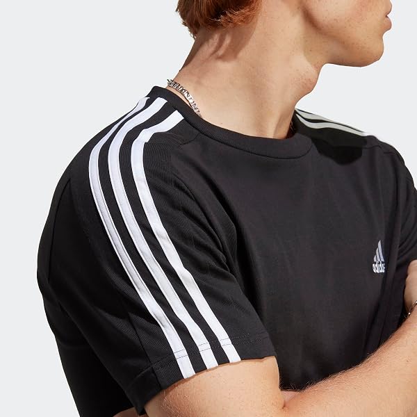 Adidas Essentials Men's 3-Stripes T-Shirt - 5