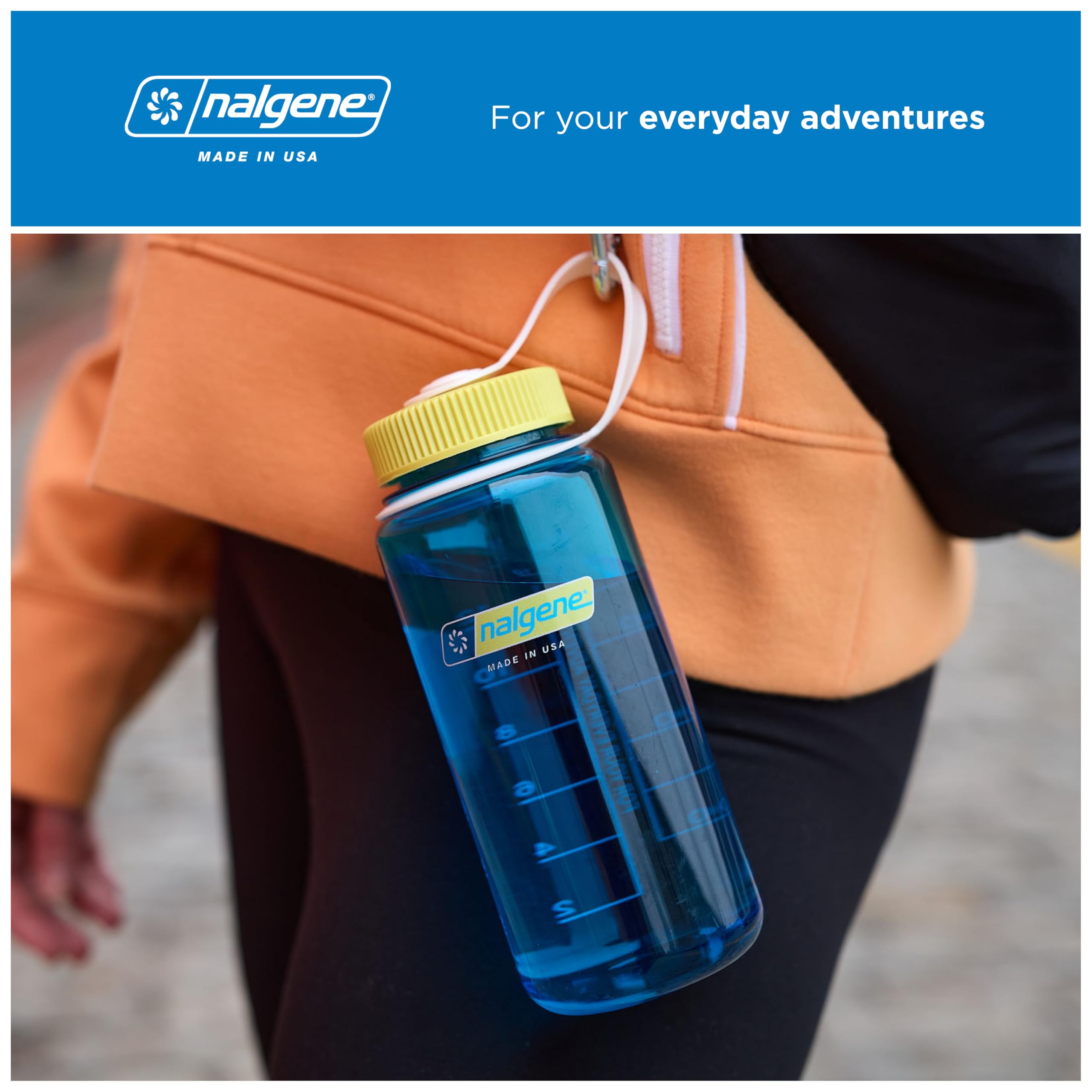 Amazon.com: Nalgene 16 oz Wide Mouth Water Bottle | Slim Cup