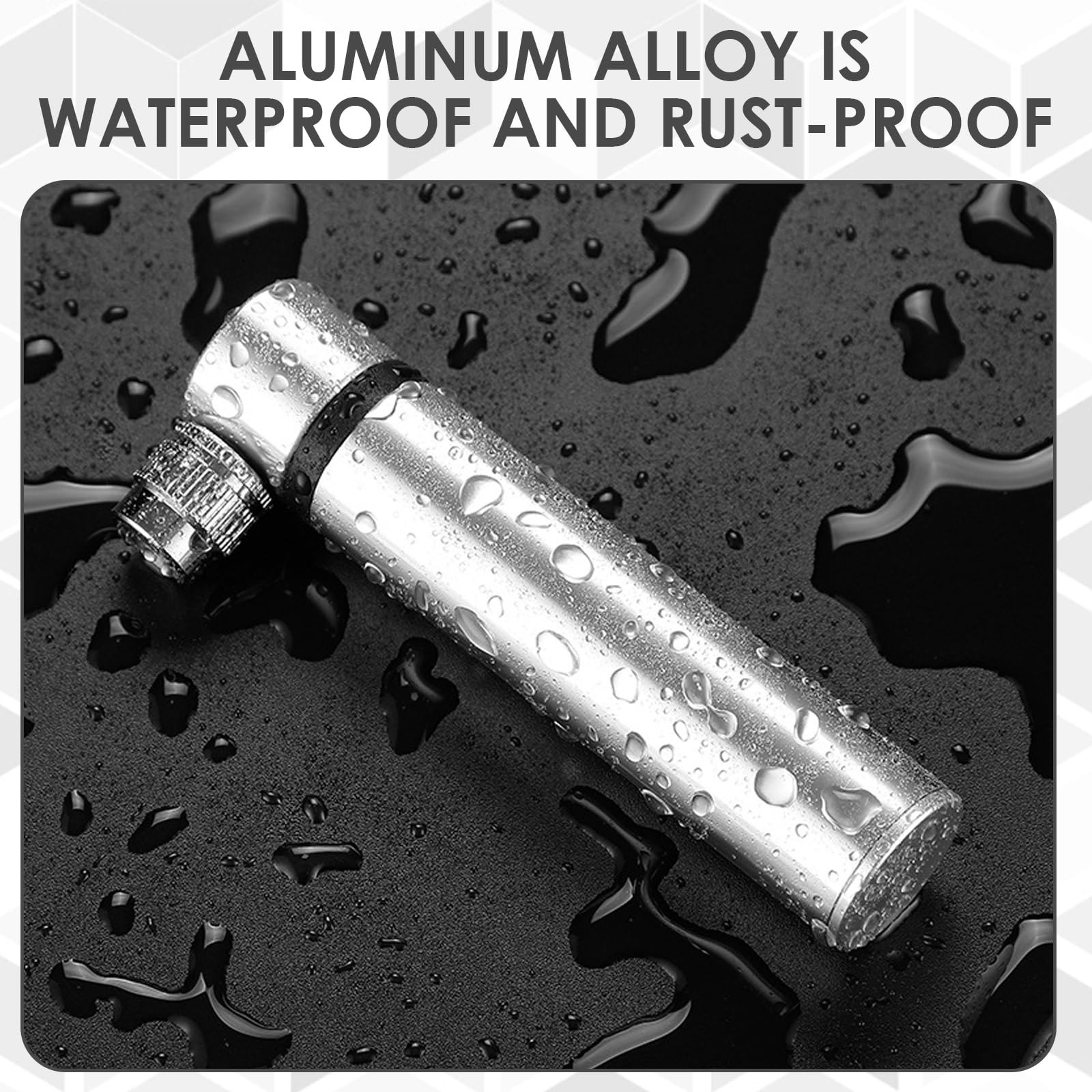 Mała pompka rowerowa, przenośna, 120 psi, wysokociśnieniowa pompka rowerowa, lekka, aluminiowa, z uchwytem na ramę, do rowerów wyścigowych, górskich, piłki nożnej
