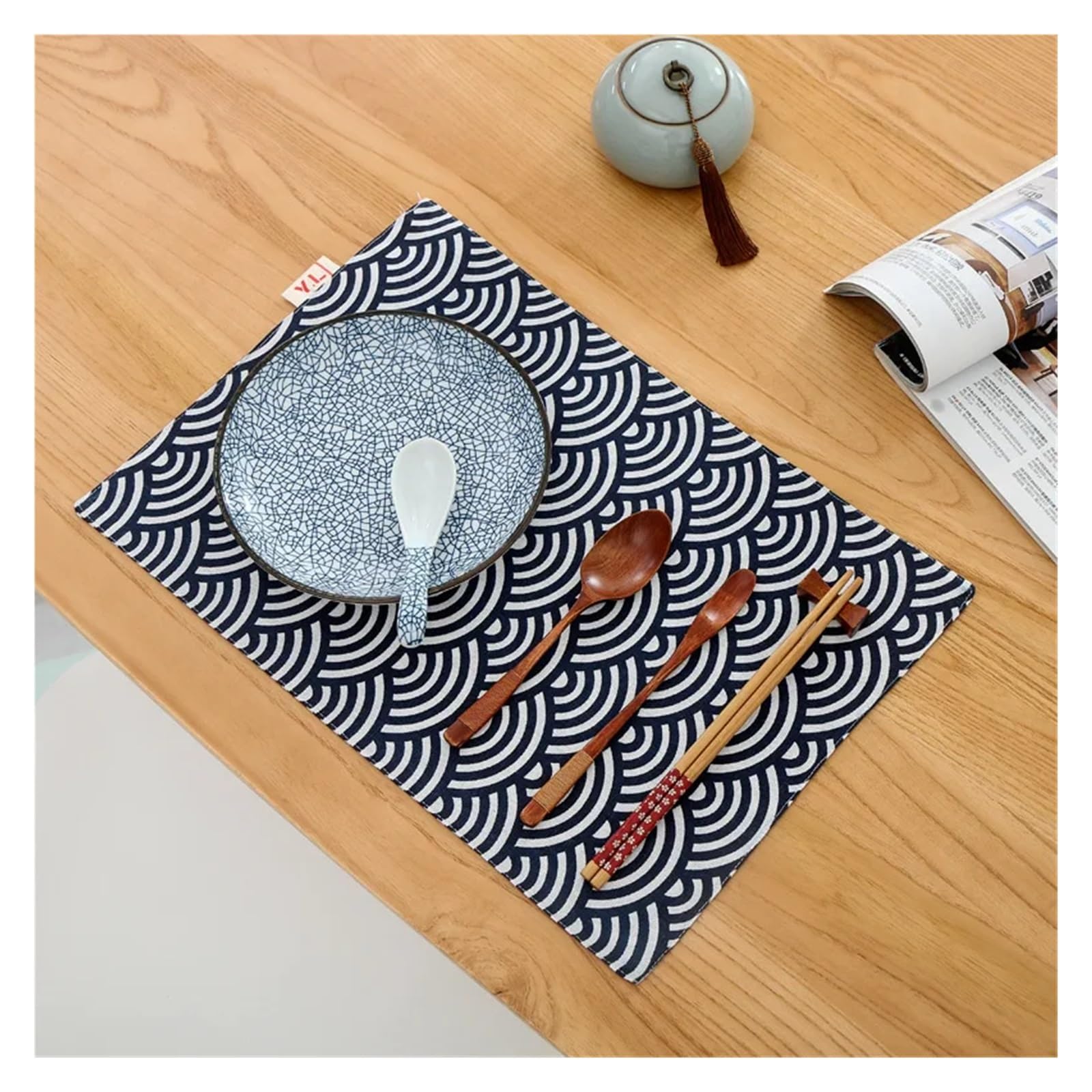 Sets de table 30 x 45 cm pour repas de famille et dîners d'été