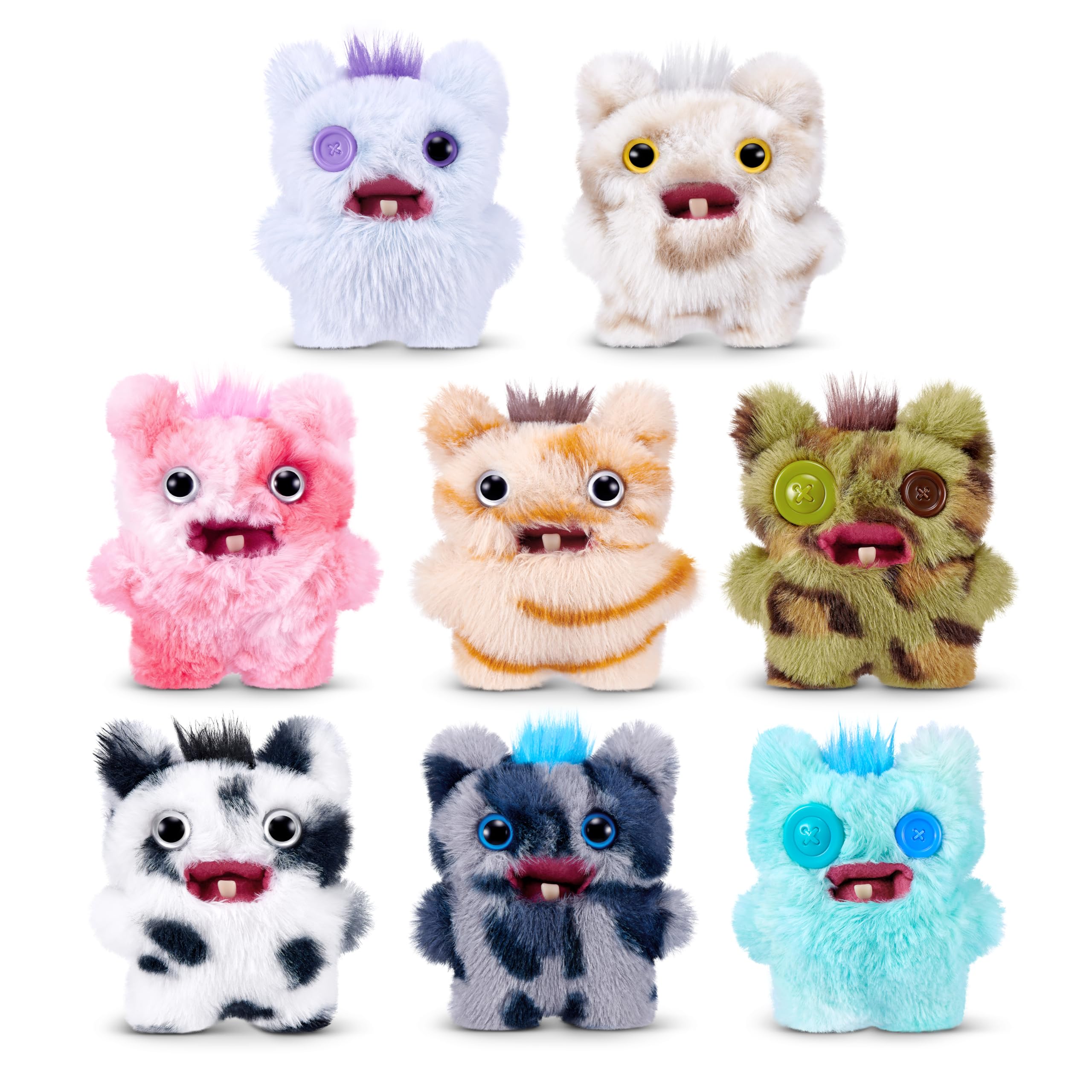 Fuggler Baby Fugg Screech Edition 3.5 Inch Plush Collectible Toy (8 PACK) by ZURU Featuring Funny Ugly Monster Design with Mischievous Details, Perfect for Collectors and Fans of Weird Fun