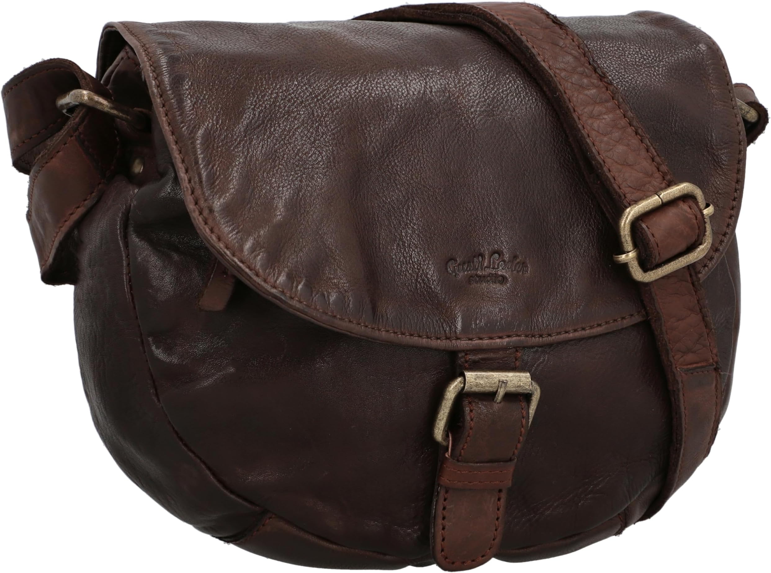 Taschenknder Schultertasche Vntage Ledertasche Damen - Handtasche Zoe Retro Umhaengetasche Echtes Leder Vom Rind Braun