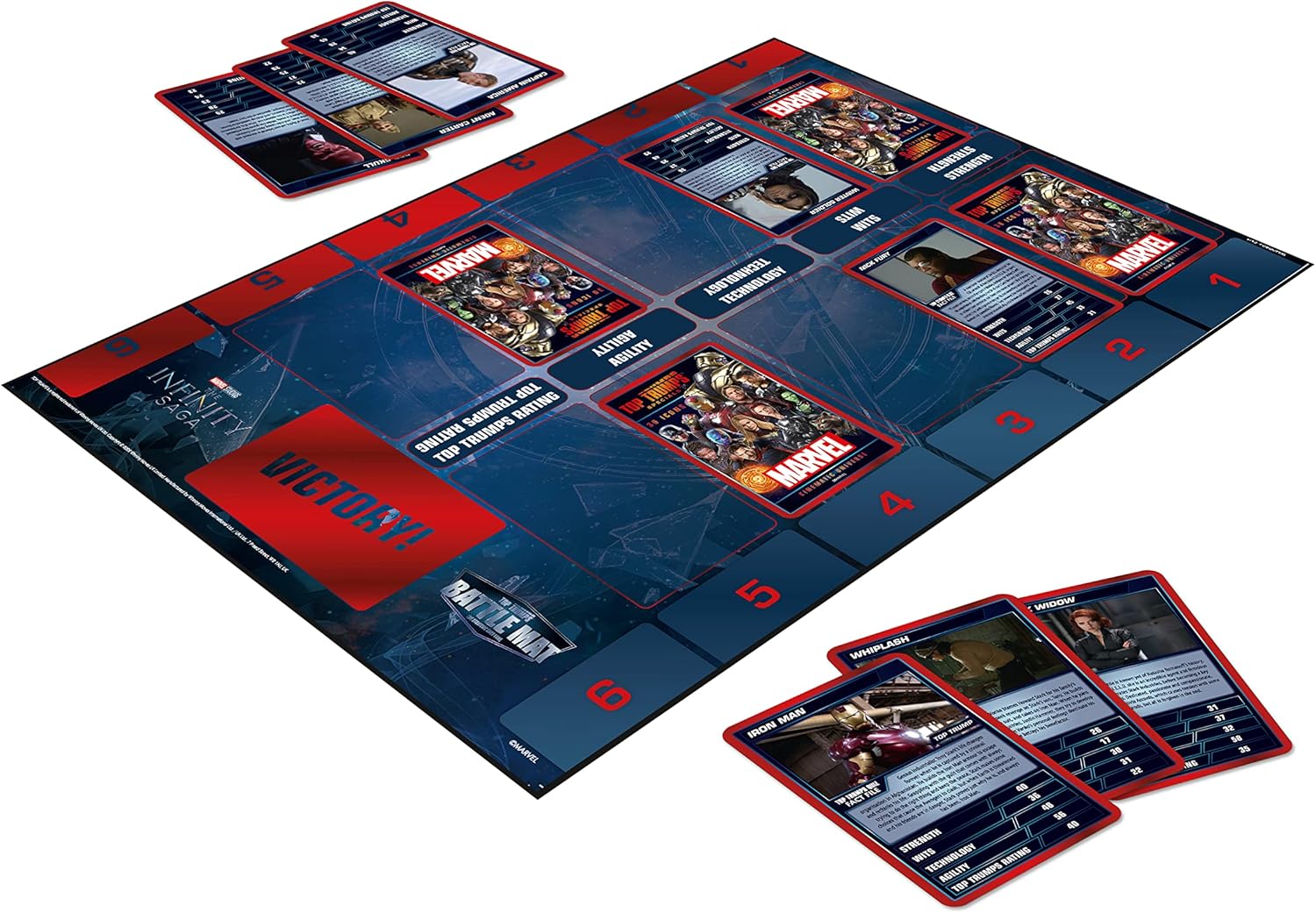 Marvel Top Trumps Battle Mat Card Game