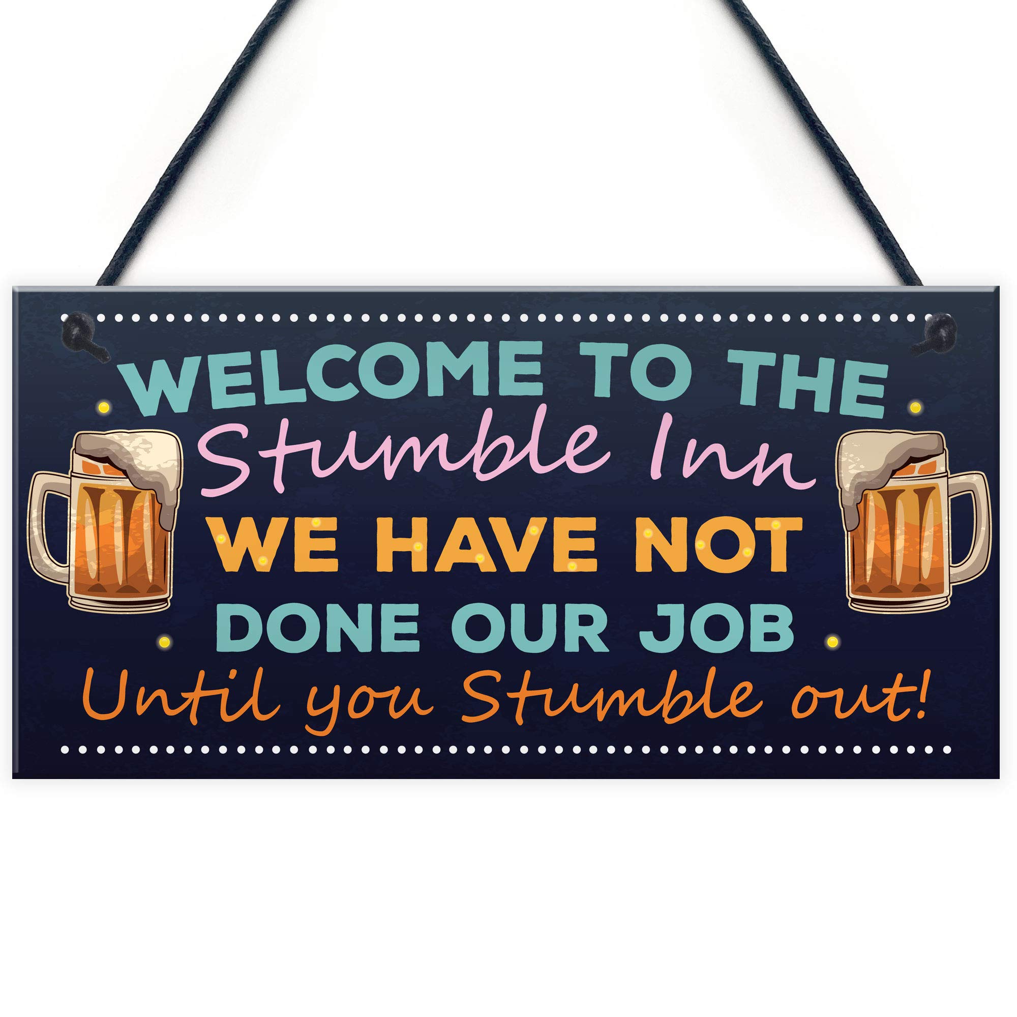 Red Ocean Funny Bar Sign For Home Bar Stumble Inn Novelty Bar Pub Signs And Plaques Man Cave Decor