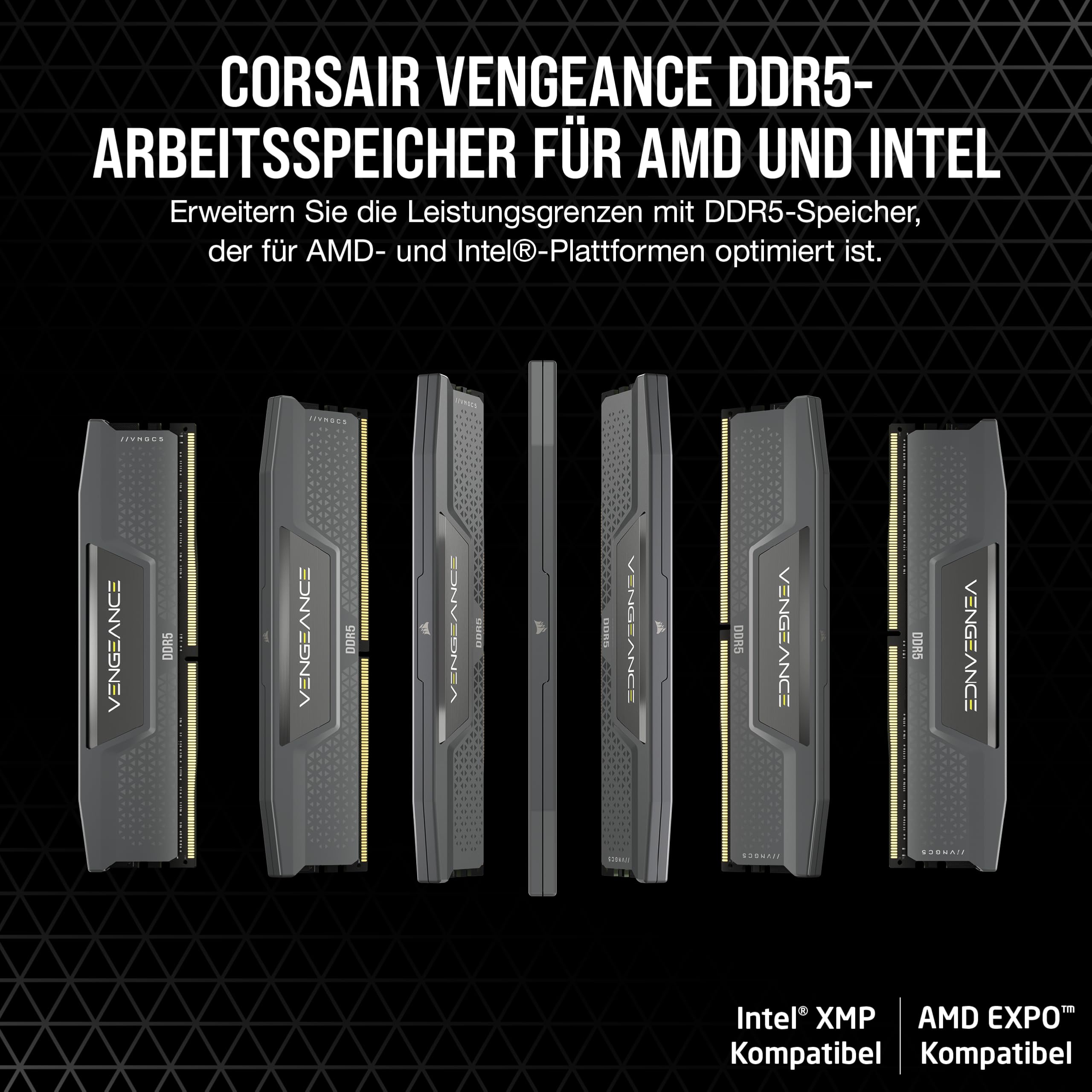 CORSAIR VENGEANCE DDR5 16GB DDR5 5200MHz CL40 AMD EXPO Intel XMP
