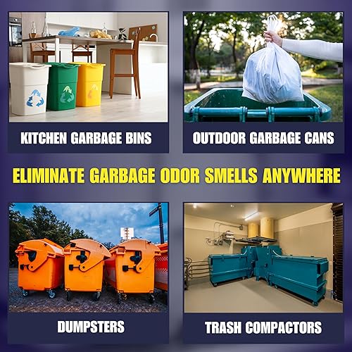 Vista 12 de SMELLEZE Desodorante natural para eliminar el olor a basura: 2 lb. Los gránulos eliminan el hedor de basura maloliente