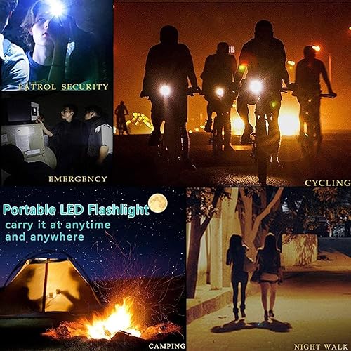 Miniatura 4 de Uoline Linterna LED táctica portátil con 5 modos, potente linterna táctica más brillante de alta potencia, linterna de mano de emergencia