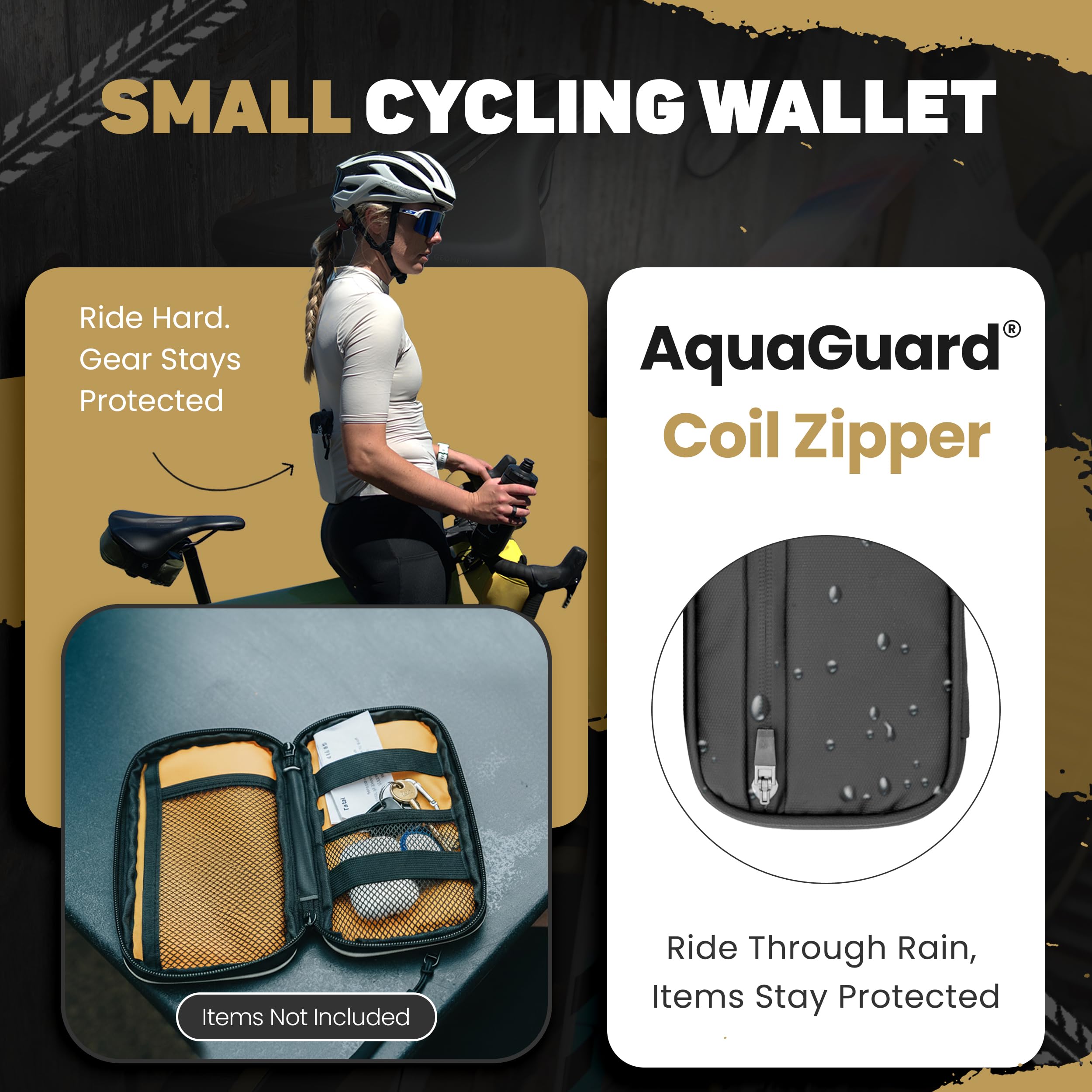 Lumiere & Co. Cartera Impermeable para Ciclismo | Bolsa de Ciclismo para Jersey y Teléfono | Equitación para Ciclistas Profesionales