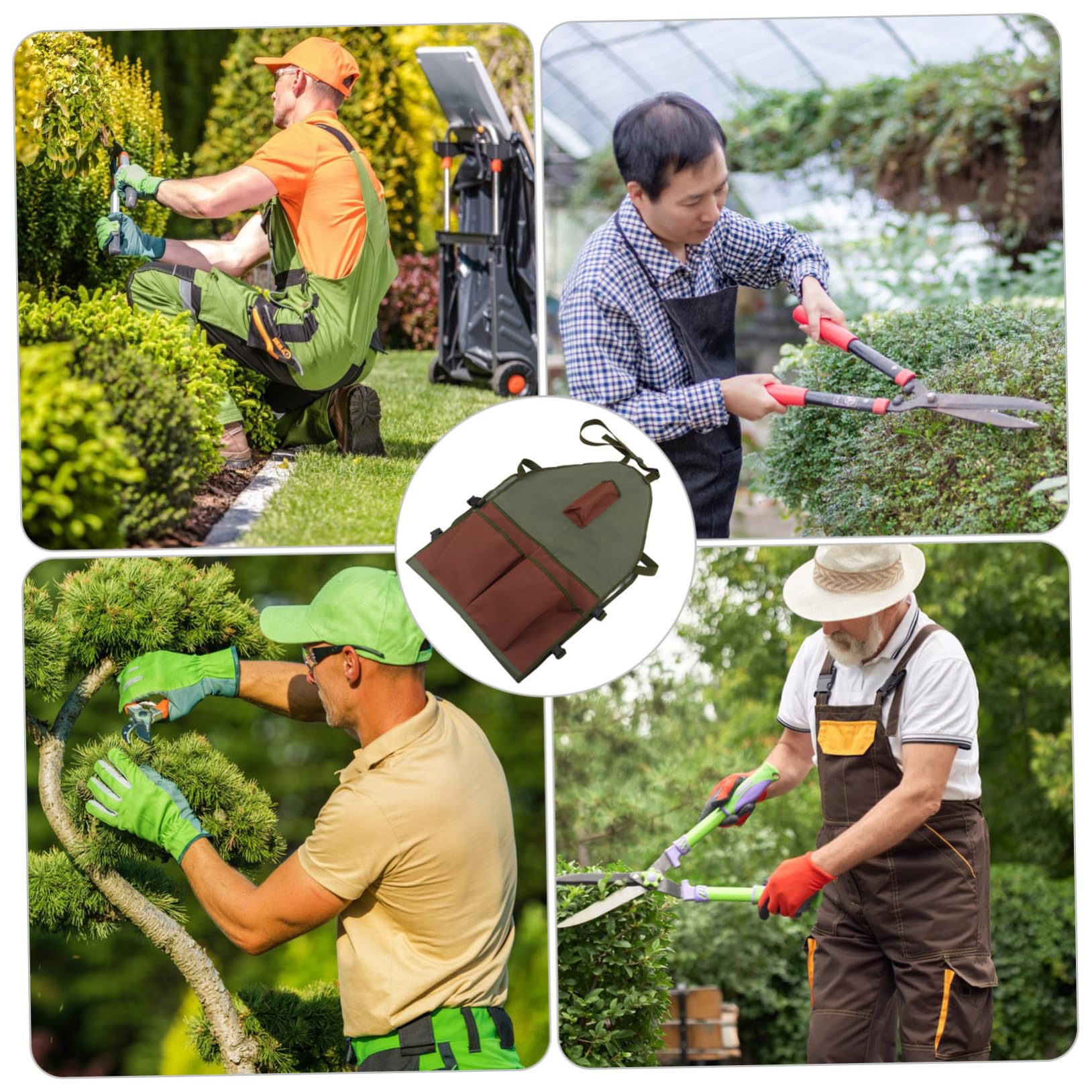 TOYANDONA Grembiule da Giardinaggio Oxford con Protezione per e Donne per Potatura e Accessorio Versatile per All